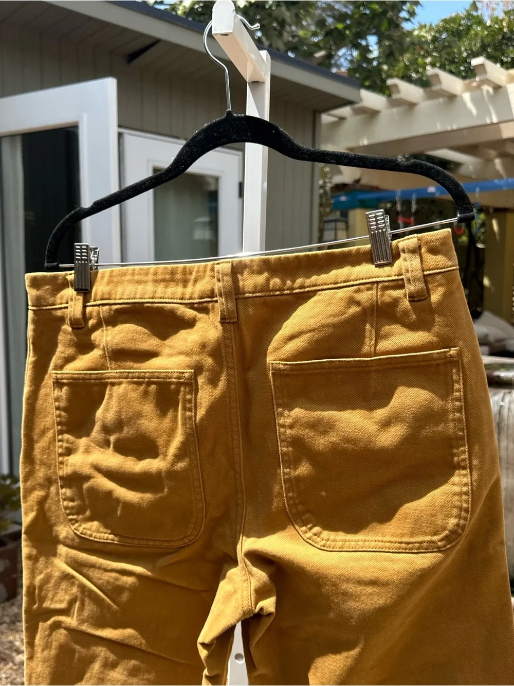 Acne Studios Men's Mustard Twill Chinos